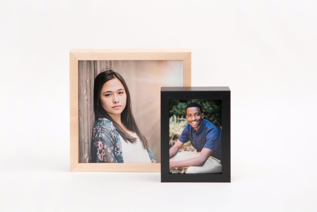 Printed photos framed